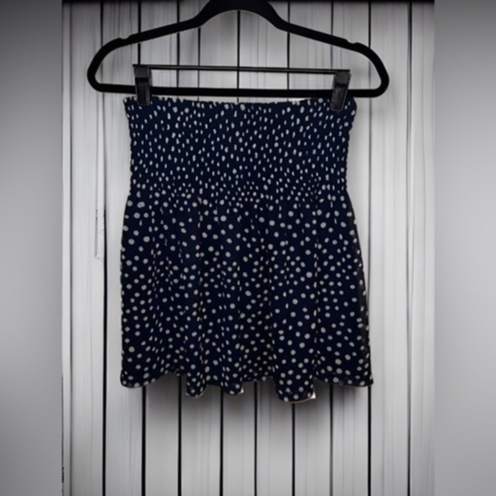 Loft elastic waist polka dot mini skirt - size 6